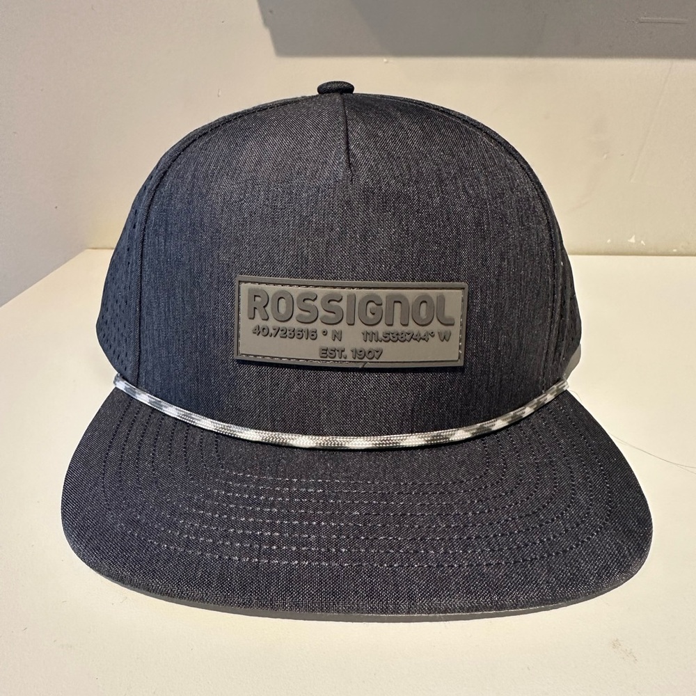 Rossignol Charcoal Cap with Silver Detail
